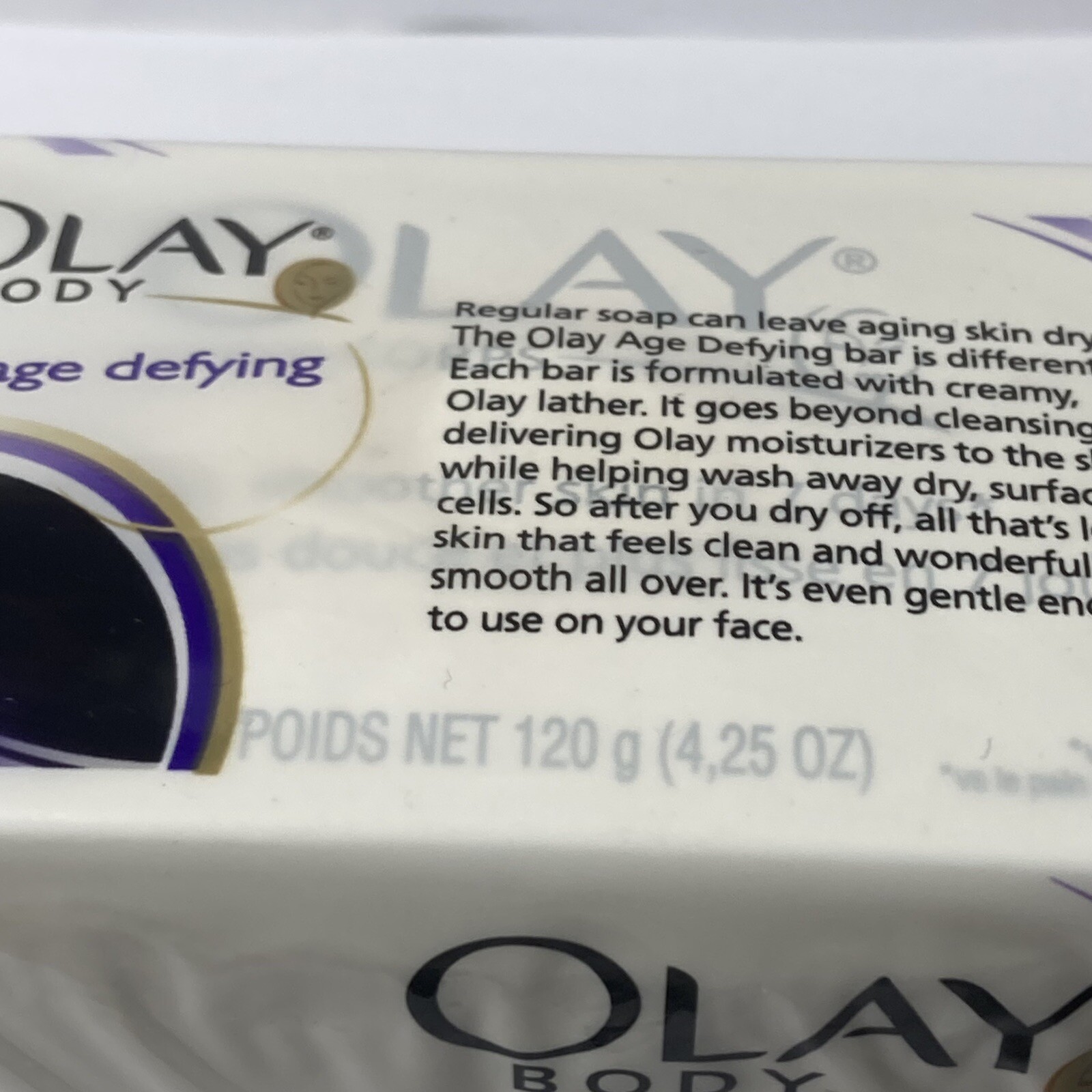 Olay Body Age Defying Defy White Bar Soap DISCONTINUED Old Formula 2 Pack