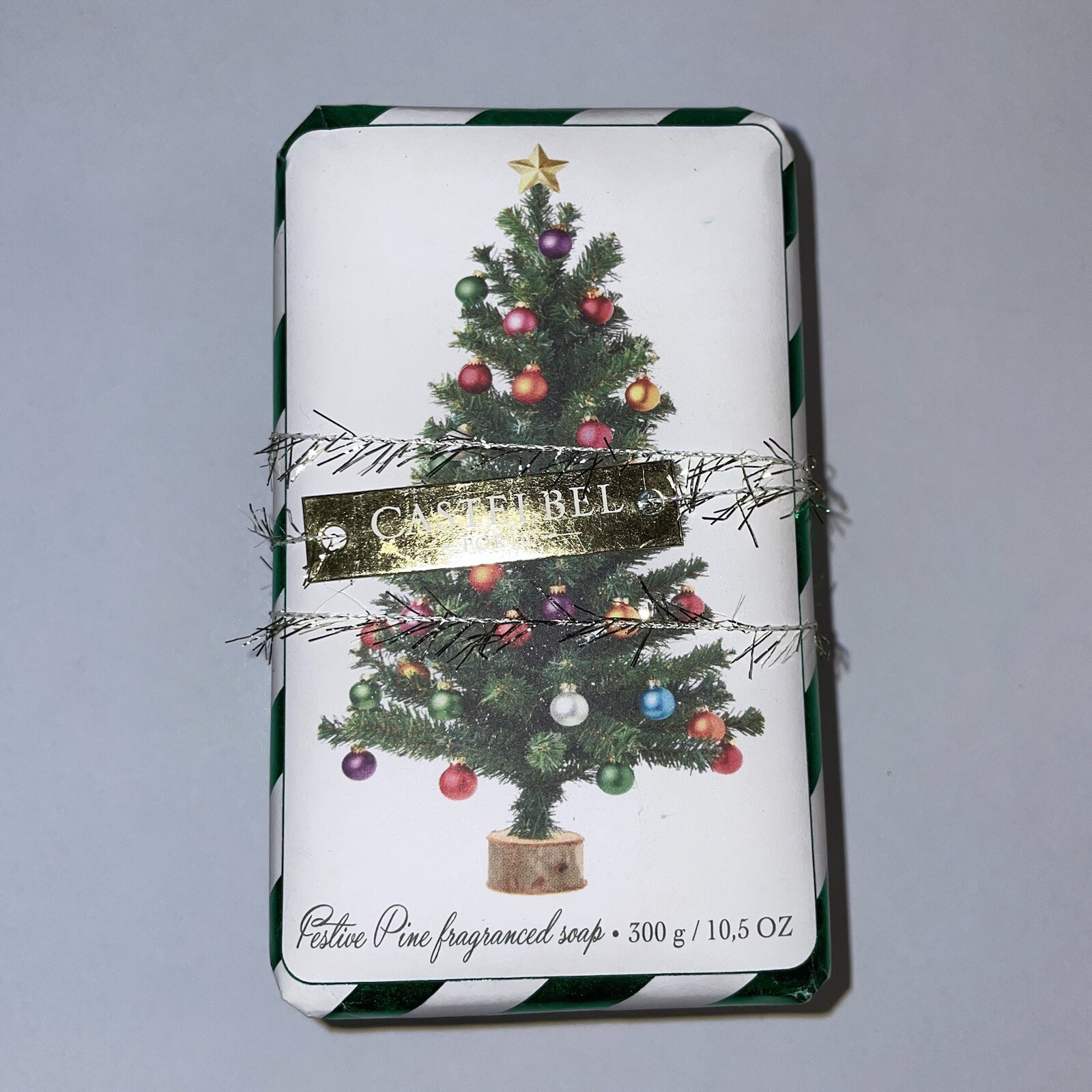 Castebel Porto “Festive Pine” Fragranced Large Bar Soap 10.5oz Christmas