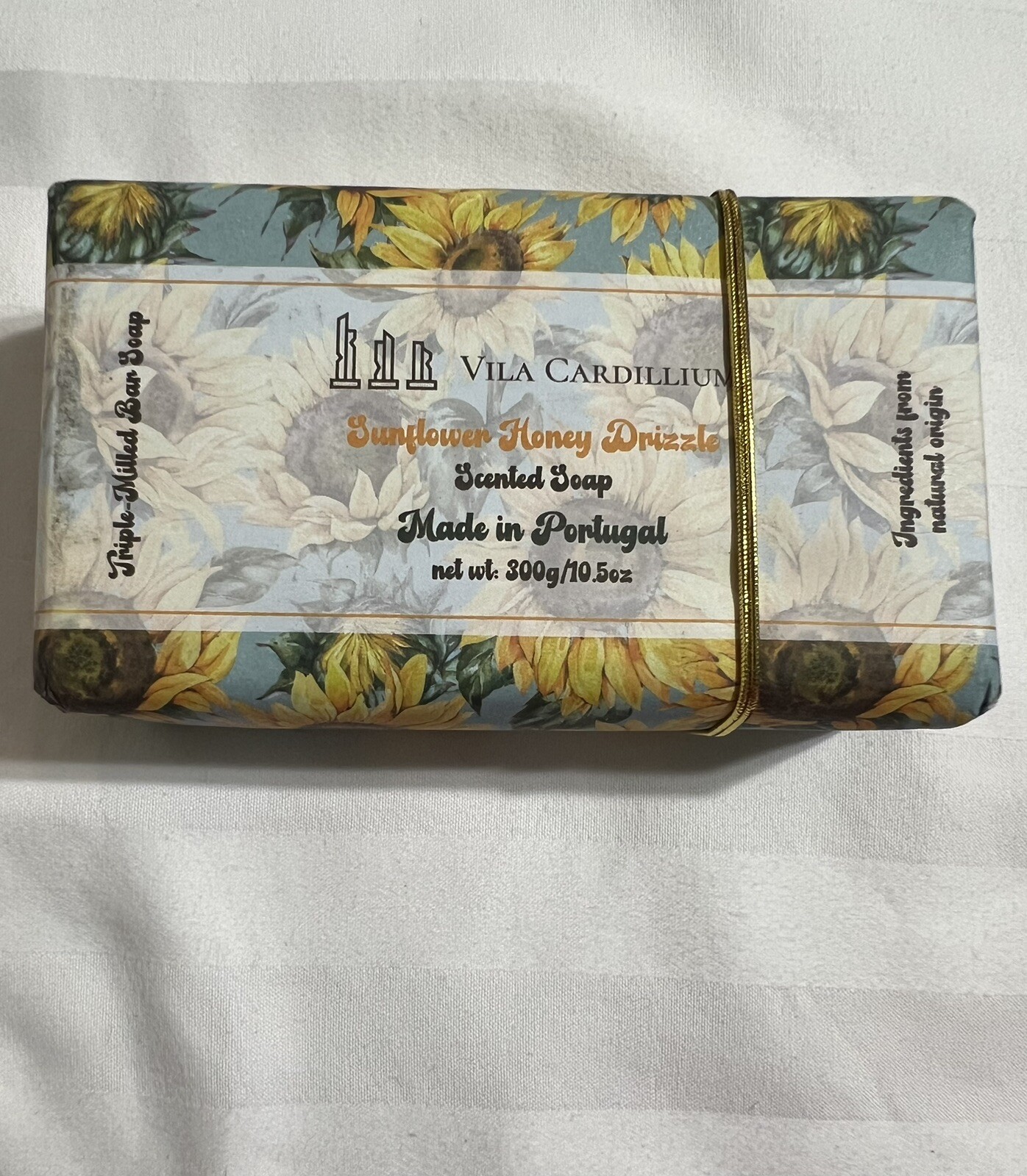 Vila Cardillium~ Sunflower Honey Drizzle~Triple Milled Bar Soap~Portugal~10.5 Oz