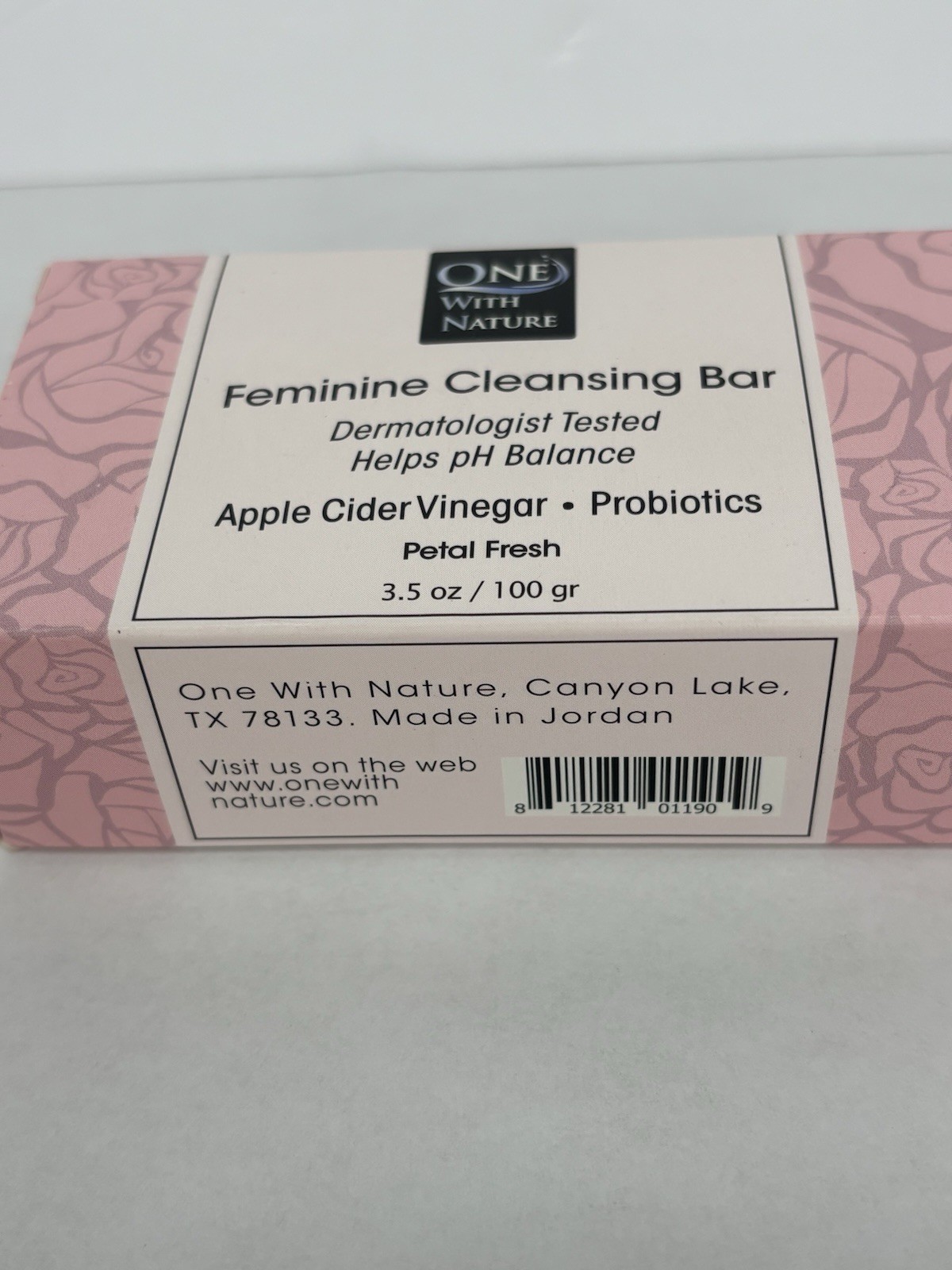 One With Nature Feminine Cleansing Bar Apple Cider Vinegar- Probiotics (3 Bars)