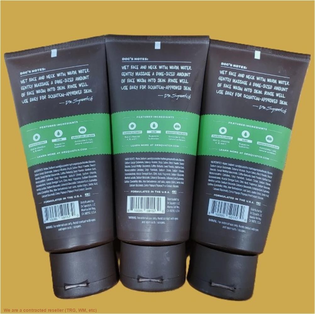 LOT OF 3!!! DR. SQUATCH Face Wash – Cool Fresh Aloe – 4oz