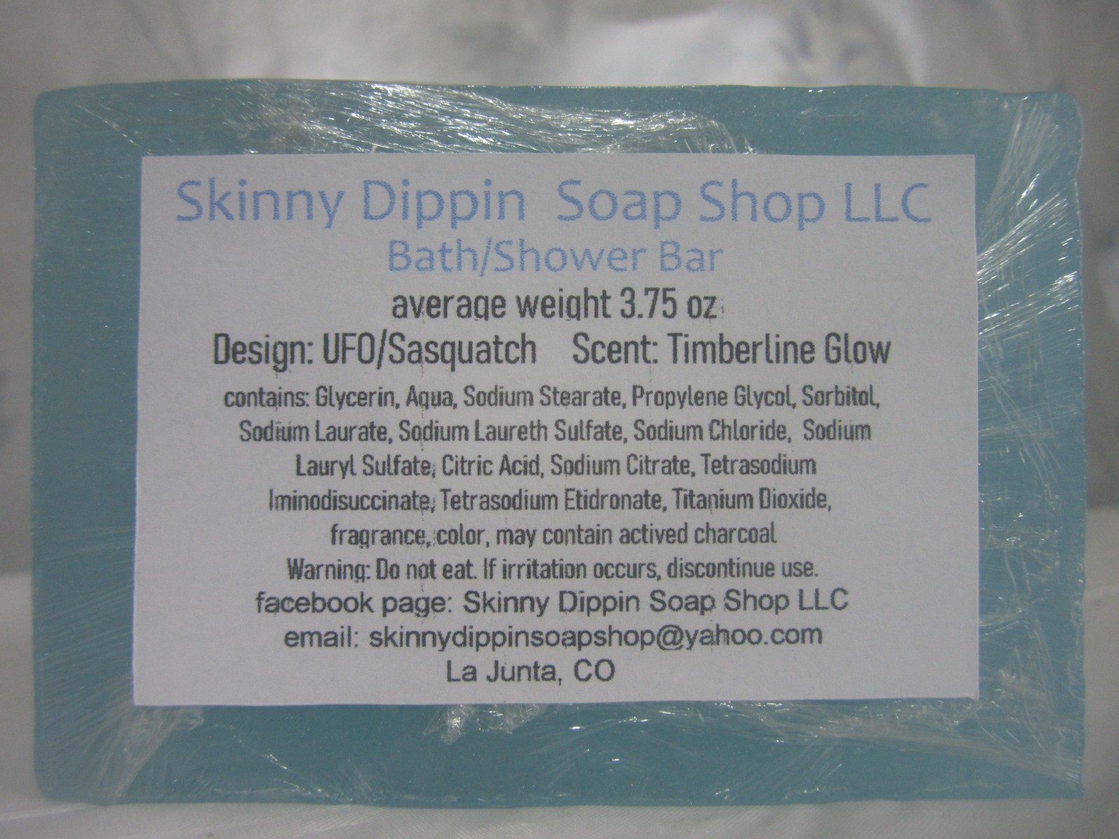 glycerin soaps handcrafted “UFO/Sasquatch” 2 different scents