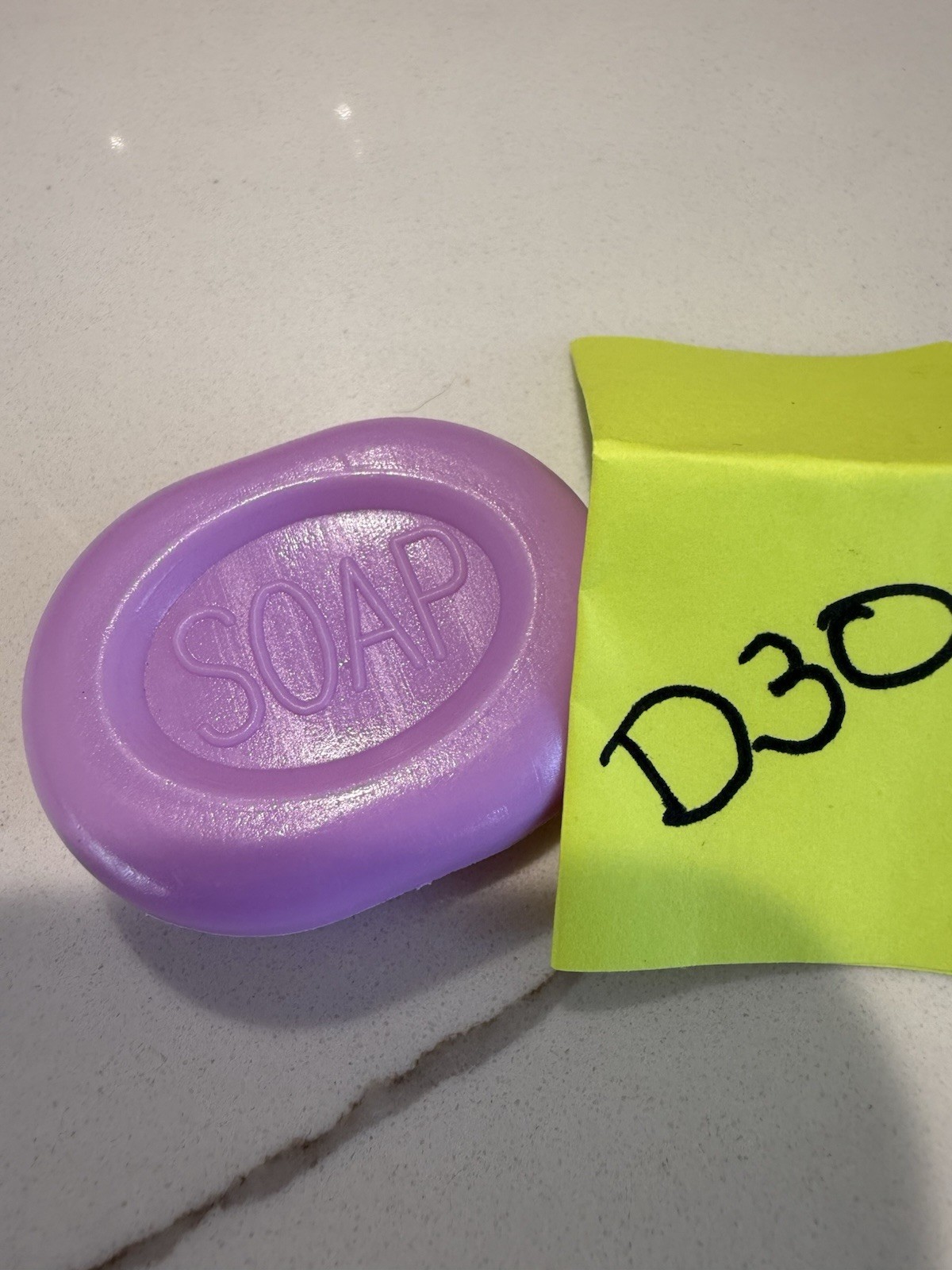 Purple Oval Solid Body Bar Soap for Body & Hands, Unisex for All Ages