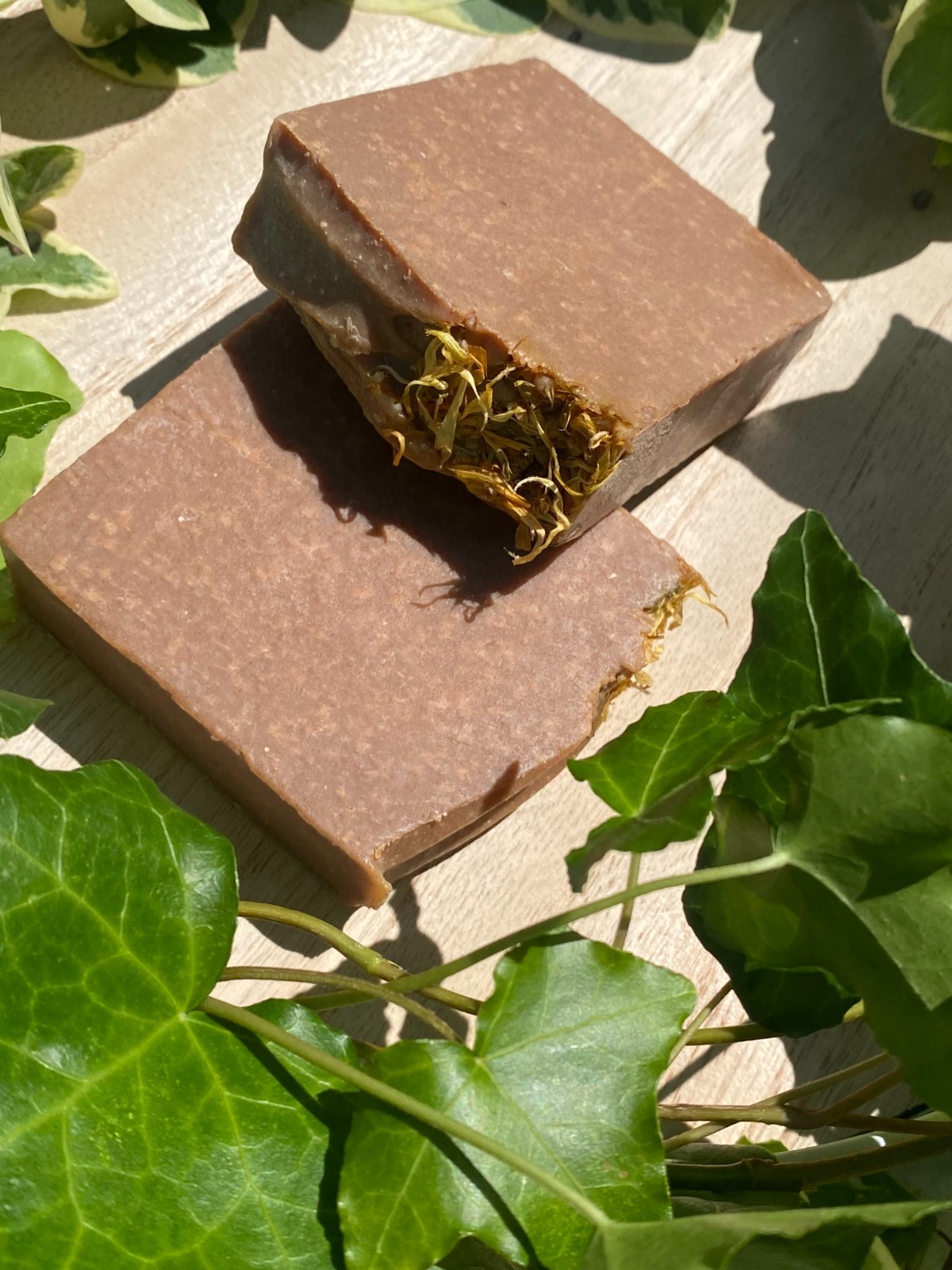 Flax, Chamomile, Calendula, Honey, Sea salt soap 4.5+oz FREE 1 oz Body Butter