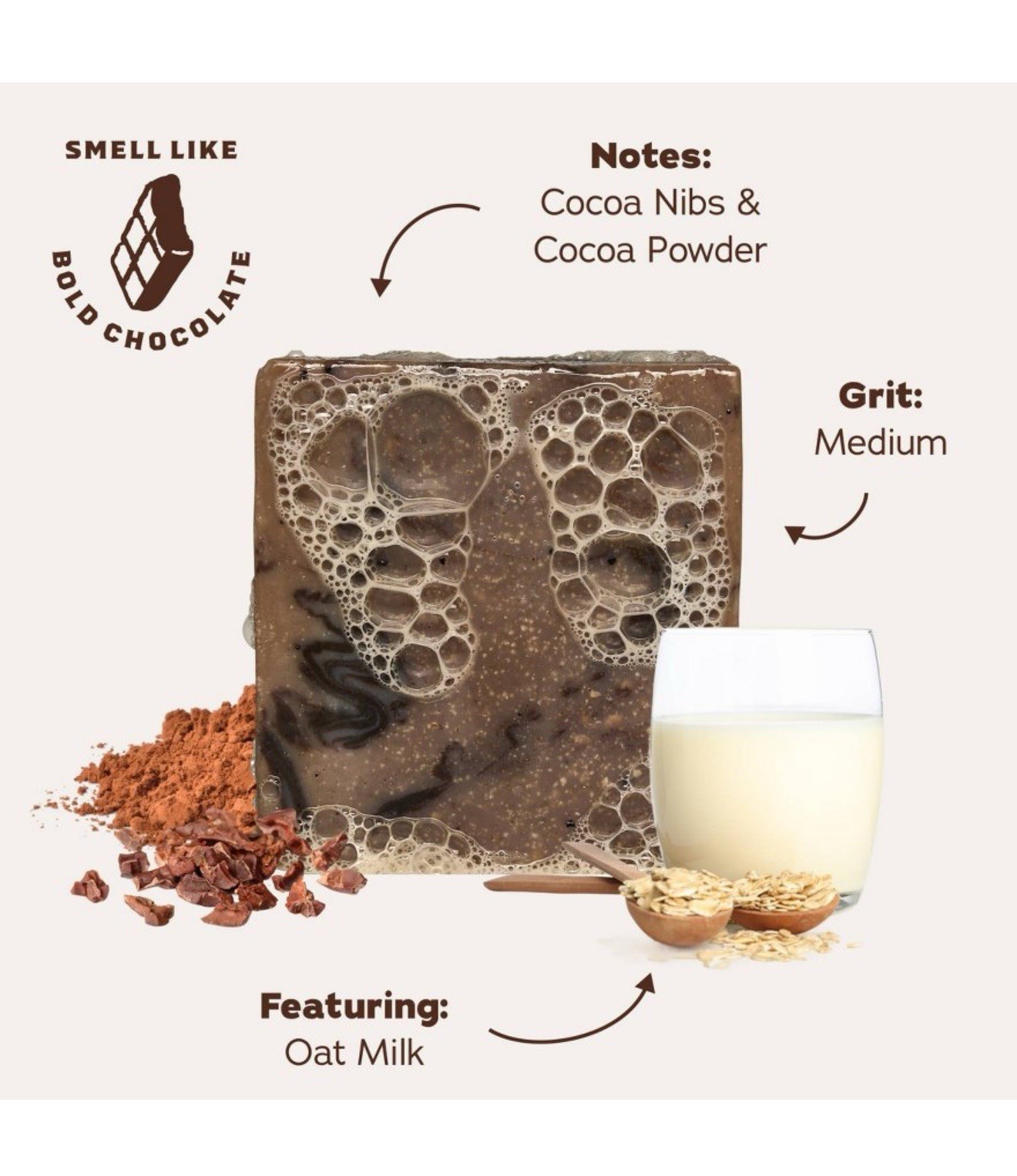 Dr Squatch Hot Choccy Milk Cocoa Christmas Men’s Bar Soap 5 oz Chocolate Retired