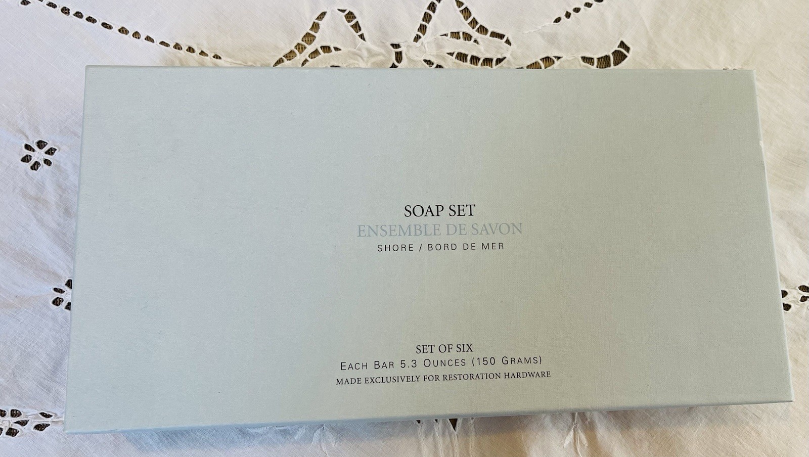 Discontinued Soap Set Restoration Hardware Shore Set Bars 6x 5.3 Oz NOS