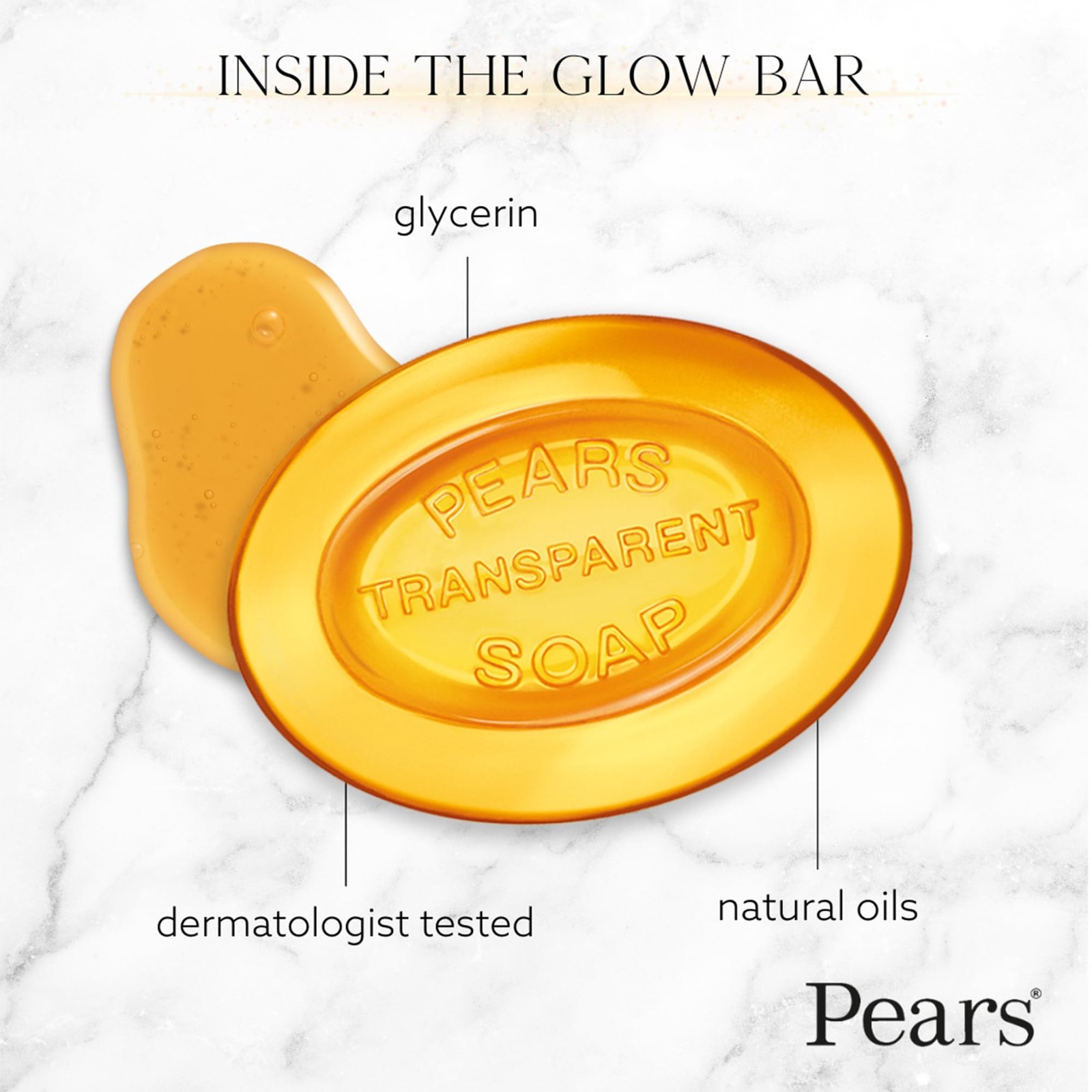 Pears Glycerin Soap, Amber, 12-Pack, 4.4 Oz Each – Gentle Cleanser