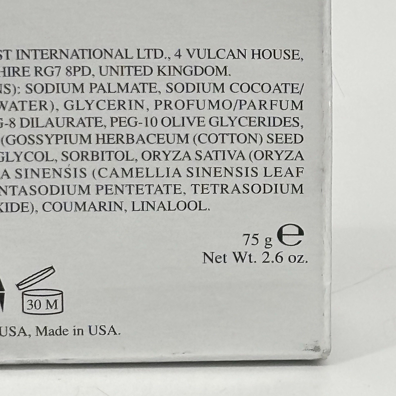 BVLGARI Eau Parfumée Au thé Blanc 75g 2.6oz Soap Bar NIB