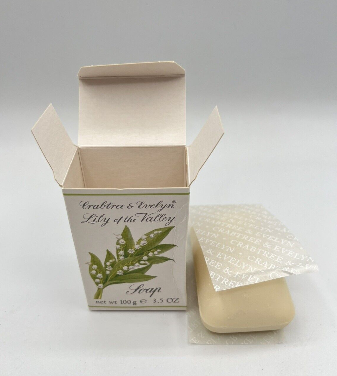 Lily Of The Valley Muguet Perfumed Bath Bar Soap Crabtree Evelyn Vintage 3.5 oz