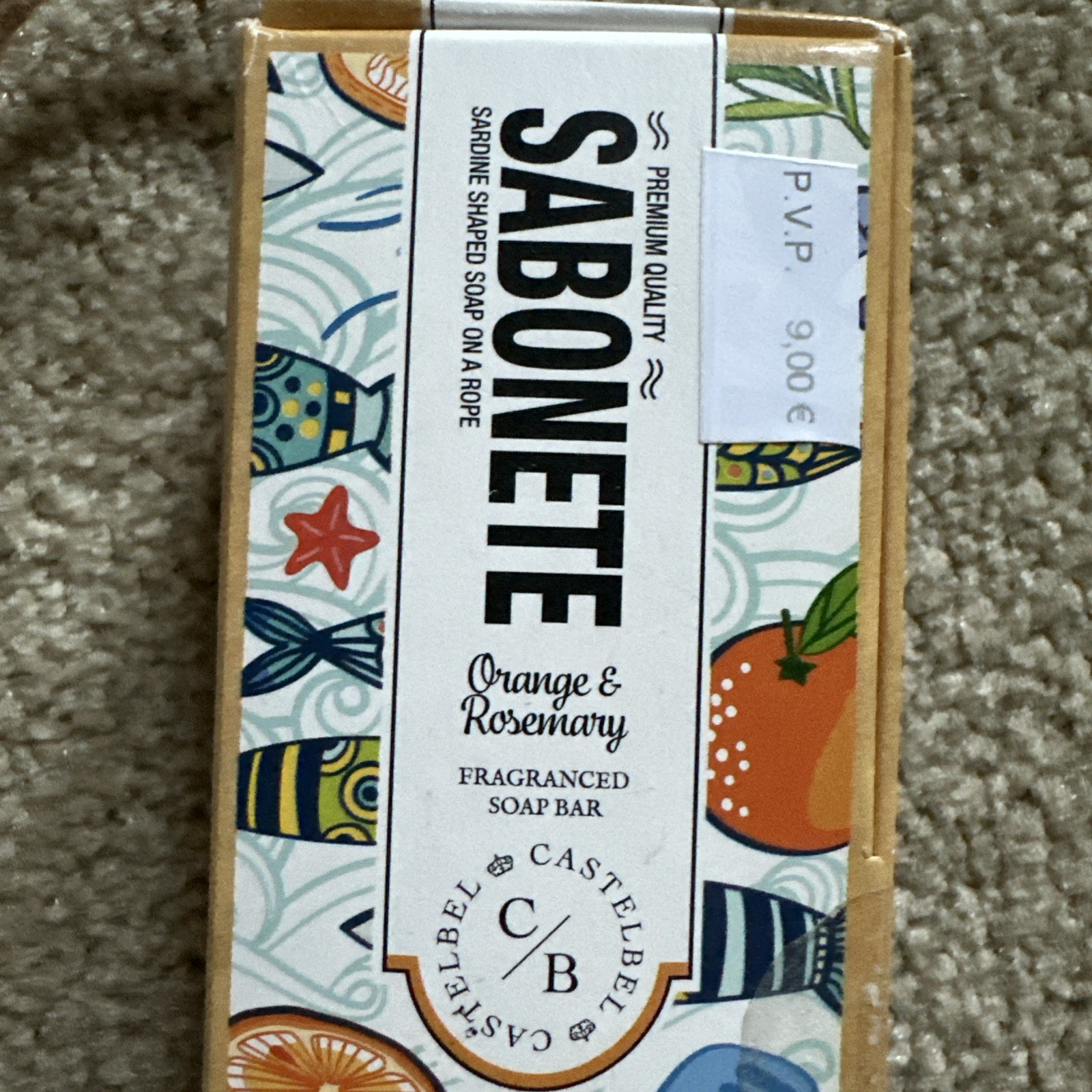 Castelbel, Sardine Orange & Rosemary Soap on a Rope Aromatic Fragrance 80g