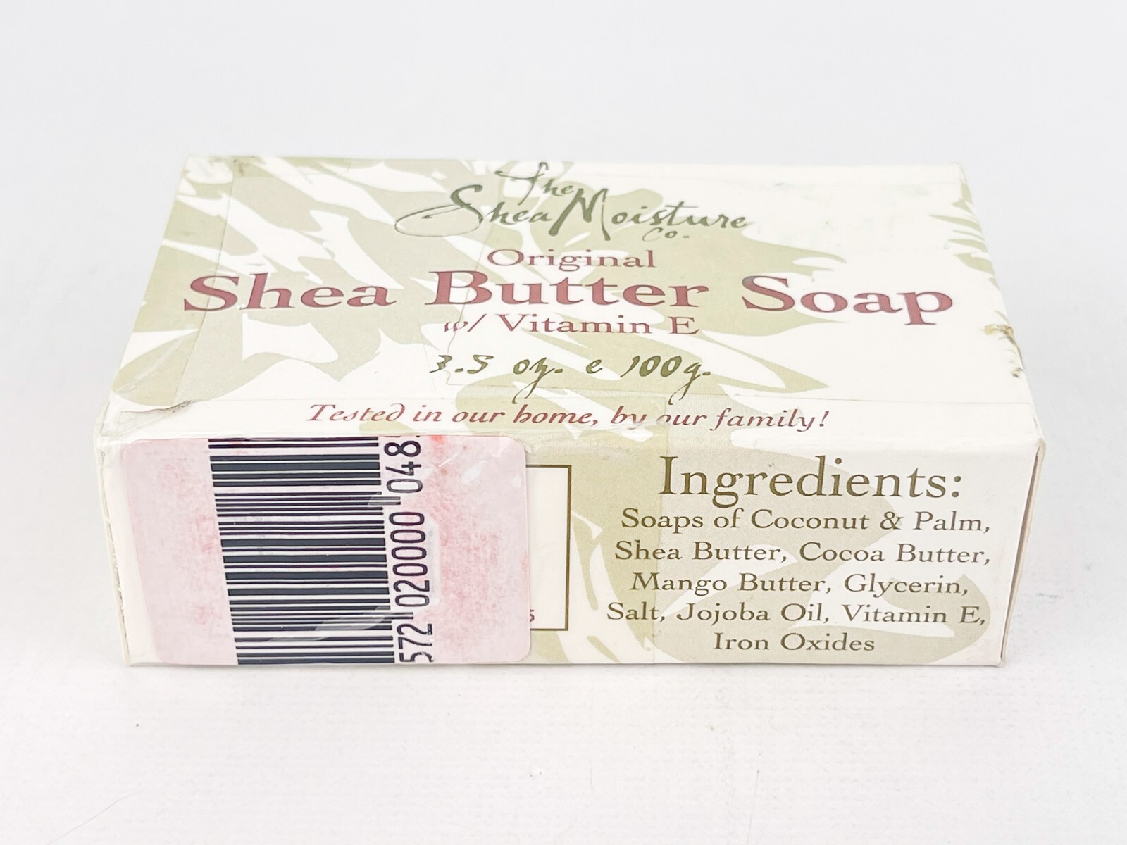 The Shea Moisture Original Shea Butter Soap With Vitamin E 3.5 Oz Lot of 2