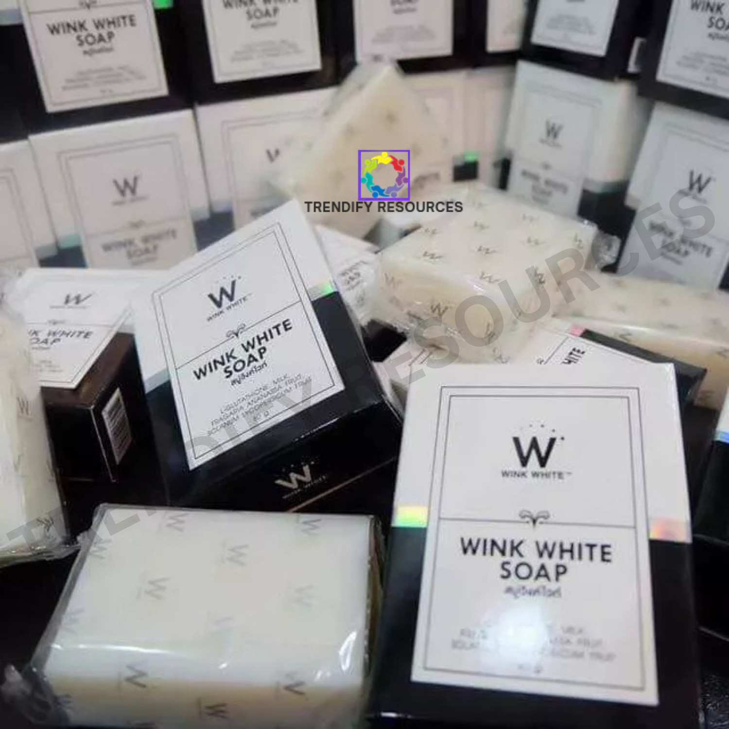 6 X Wink White Soap 80g Gluta Whitening Body Pure Face Lightening Skin Cleansing