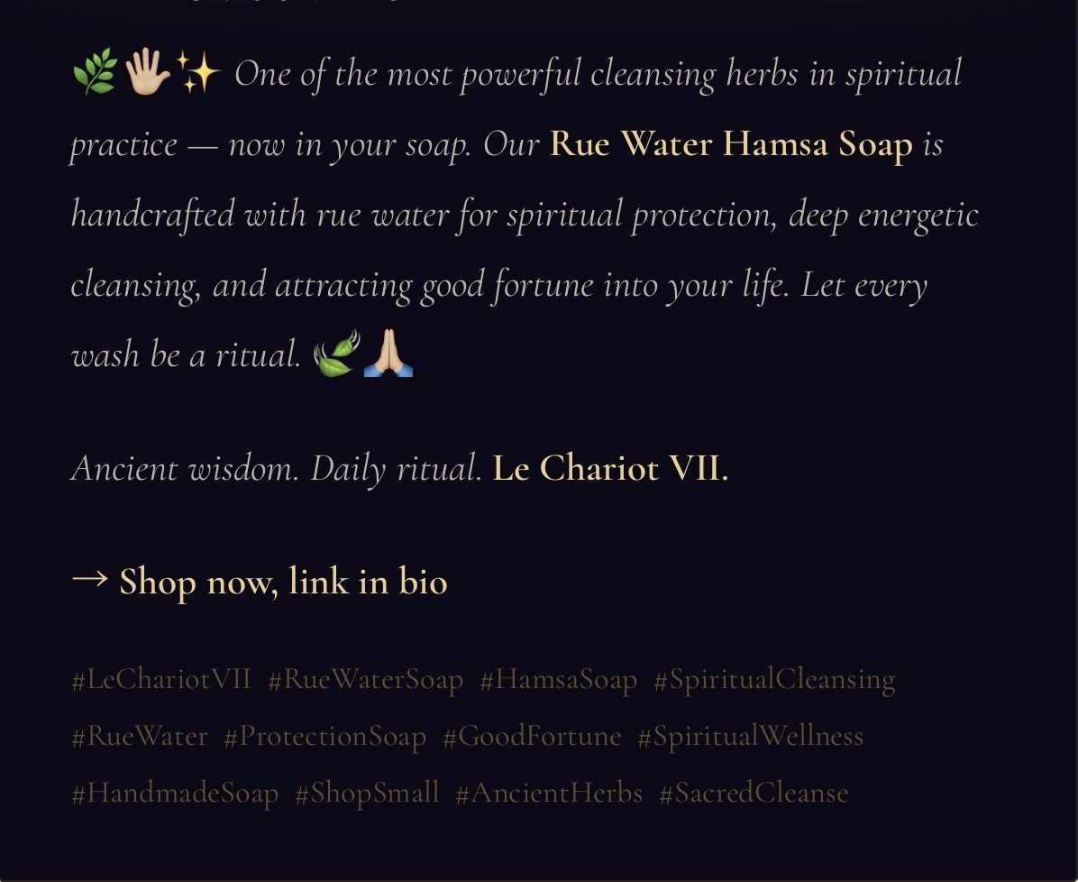 Rue Water – Agua de Ruda Soap Bar – Green Hamsa Hand Soap (Protection Soap)