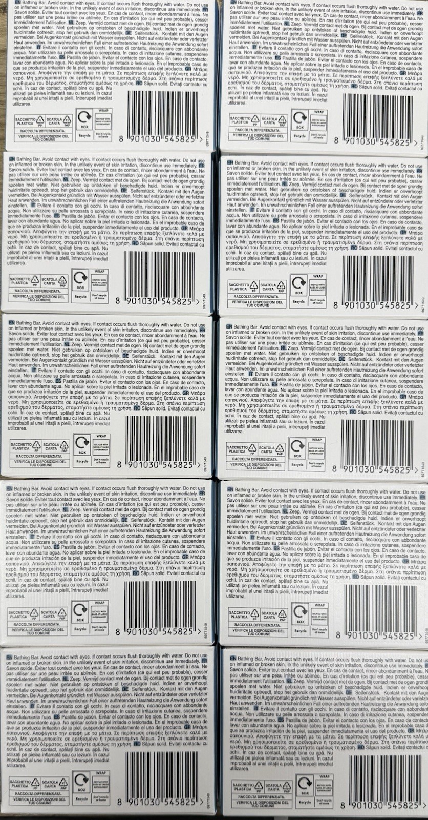 10pc Blue Pears Pure & Gentle with Mint Extracts Bar Soaps 100g Free Shipping
