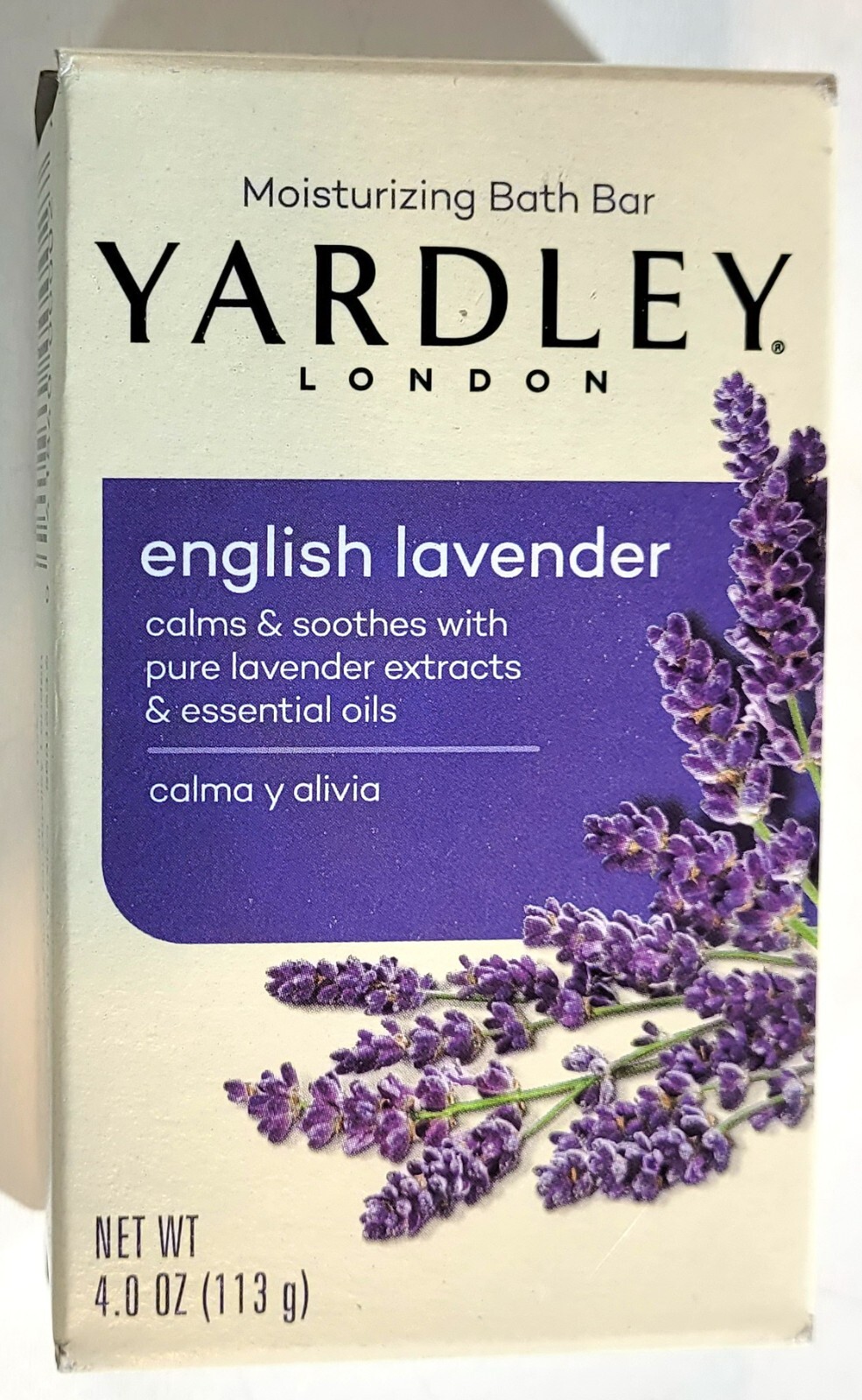Lot Of 4 Yardley Moisturizing Bath Bar English Lavendar, 4.0 OZ Ea Boxed Bars