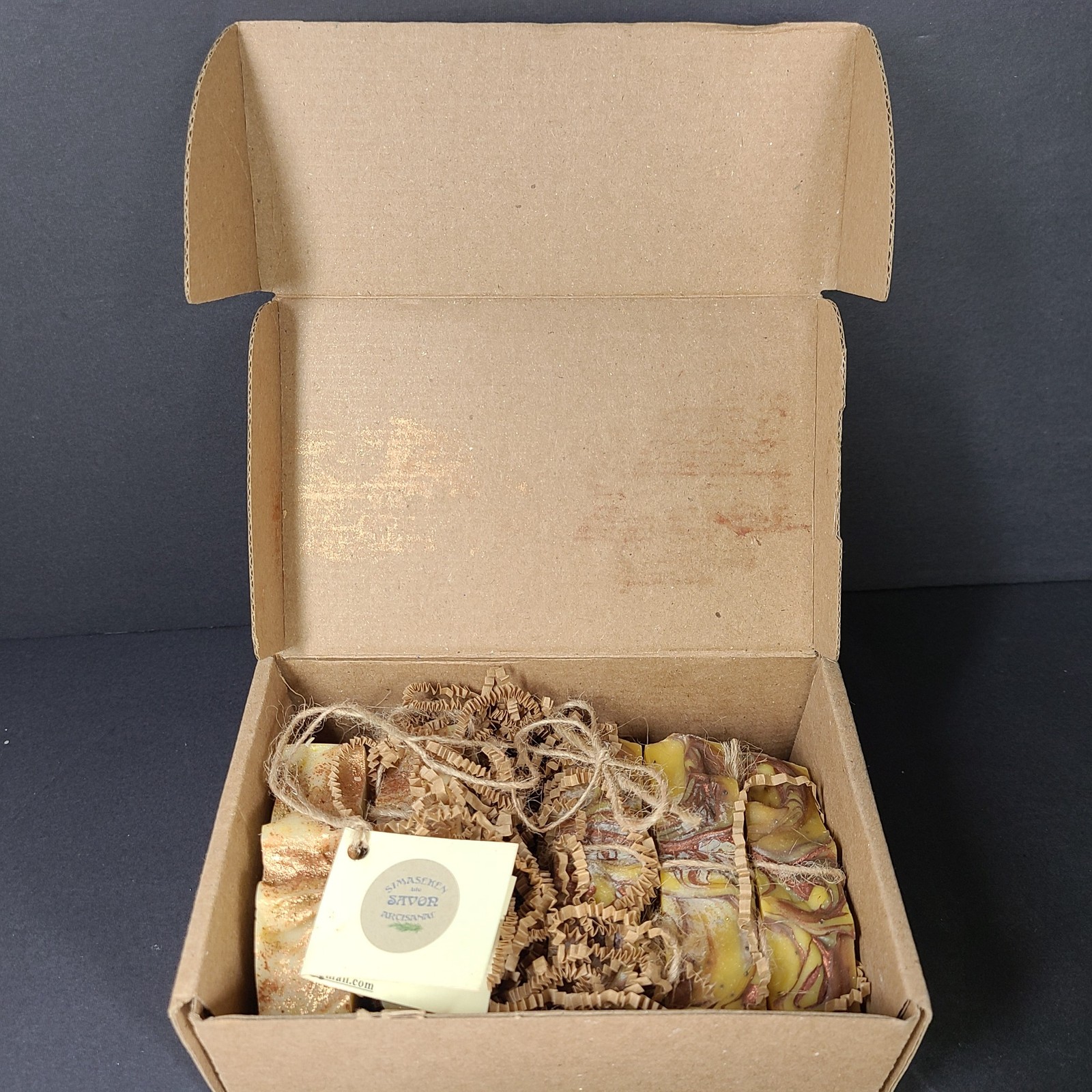 5 x 4oz Bars Simaseken Handmade Artisan Soap Patchouli Olive Coconut Almond Oil