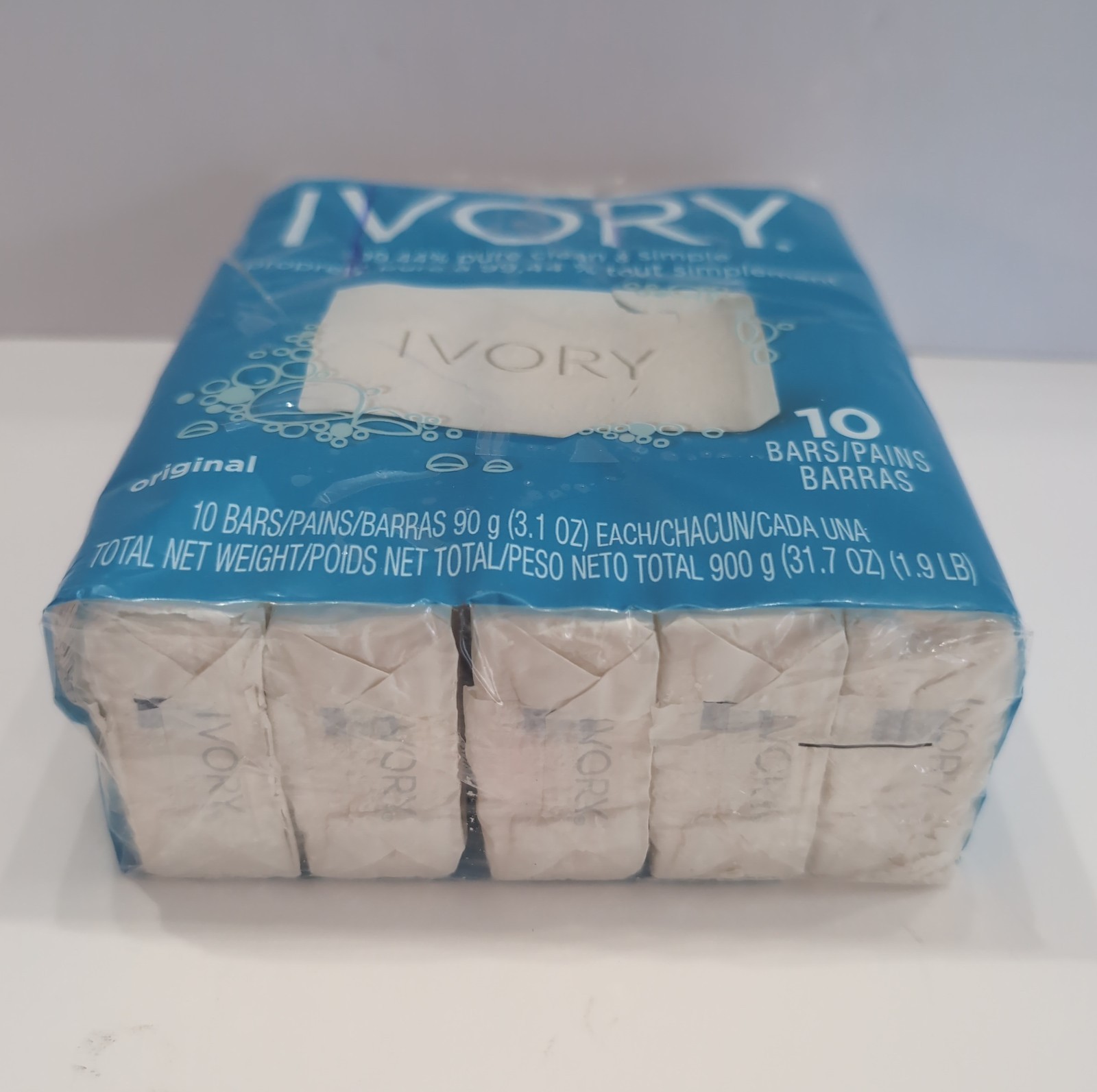 Ivory Bar Soap. 99.44% Pure Mild Body Cleanser Original Scent. 4 oz 10 Soaps VTG