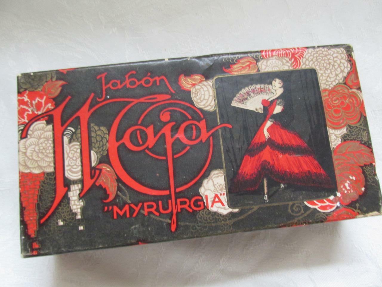 Vintage Jabon Maja by Myrurgia – 3-Bar Soap Set In Decor Box – Unused – Mexico