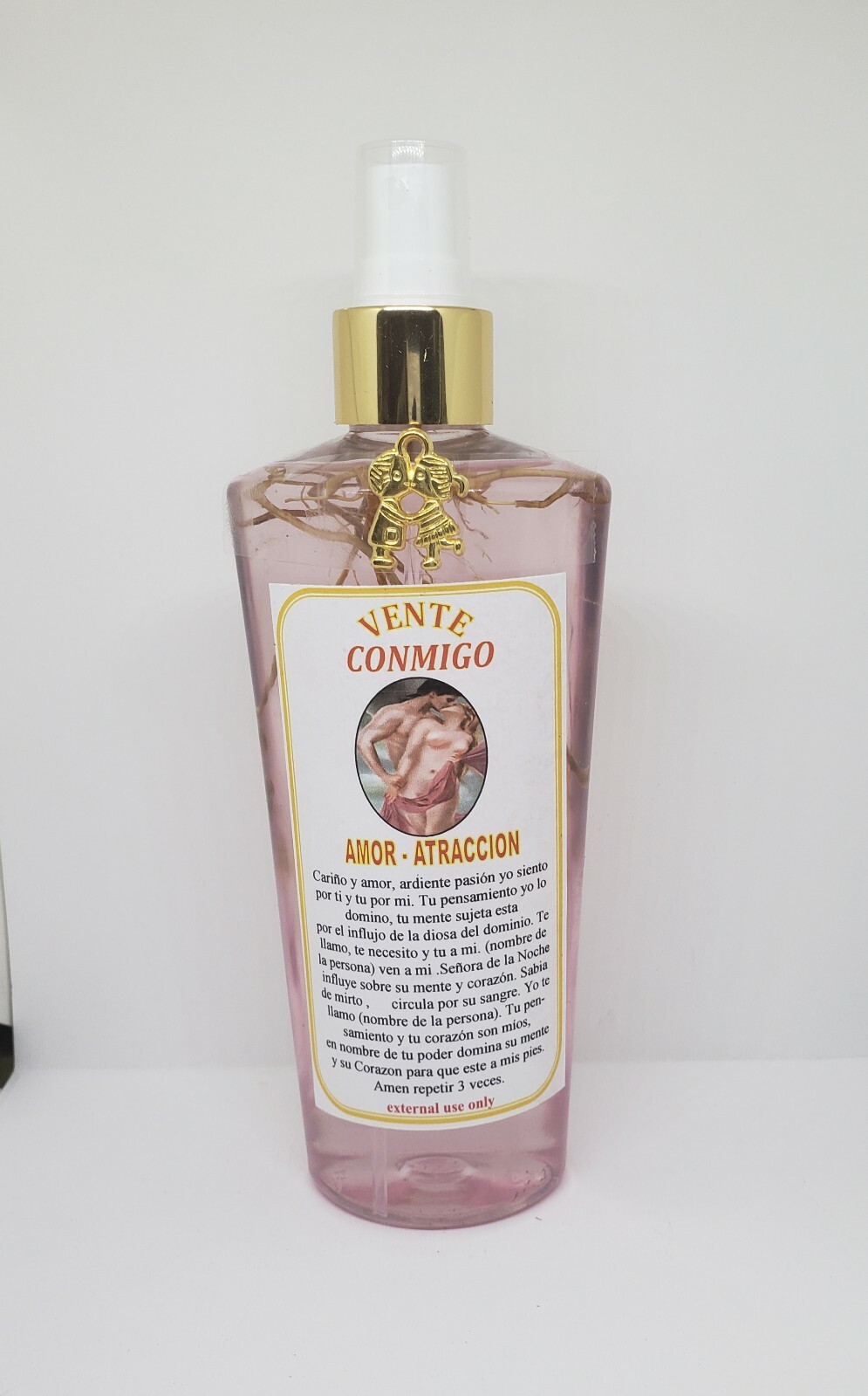 VENTE CONMIGO LOCION ESPECIAL PARA ATRAER EL AMOR AMULETO Y ORACION INCLUIDO