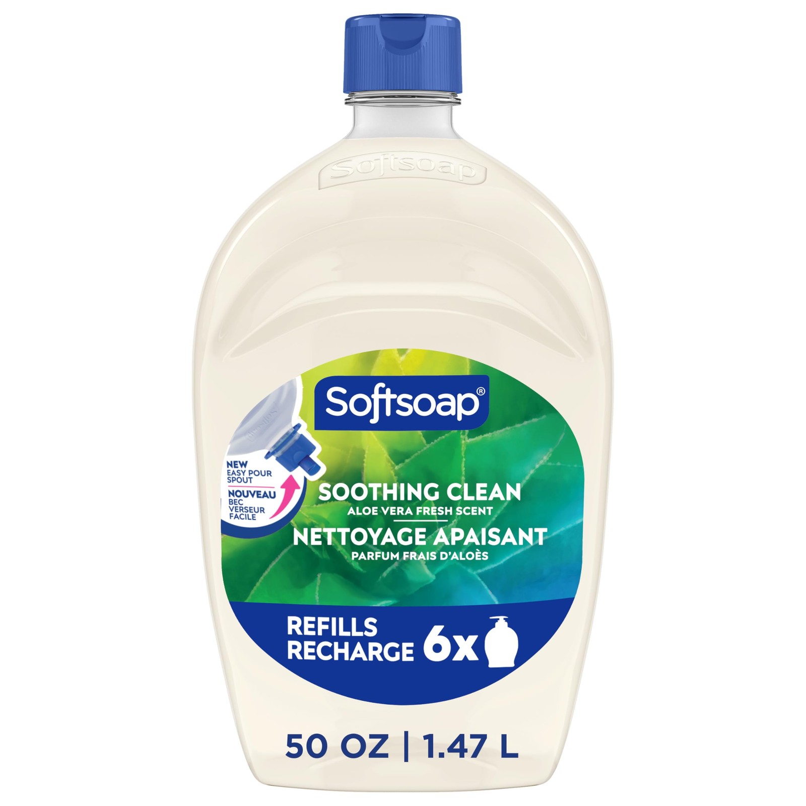 Soothing Clean Liquid Hand Soap with New Easy Pour Spout, Kitchen and Bathroo…