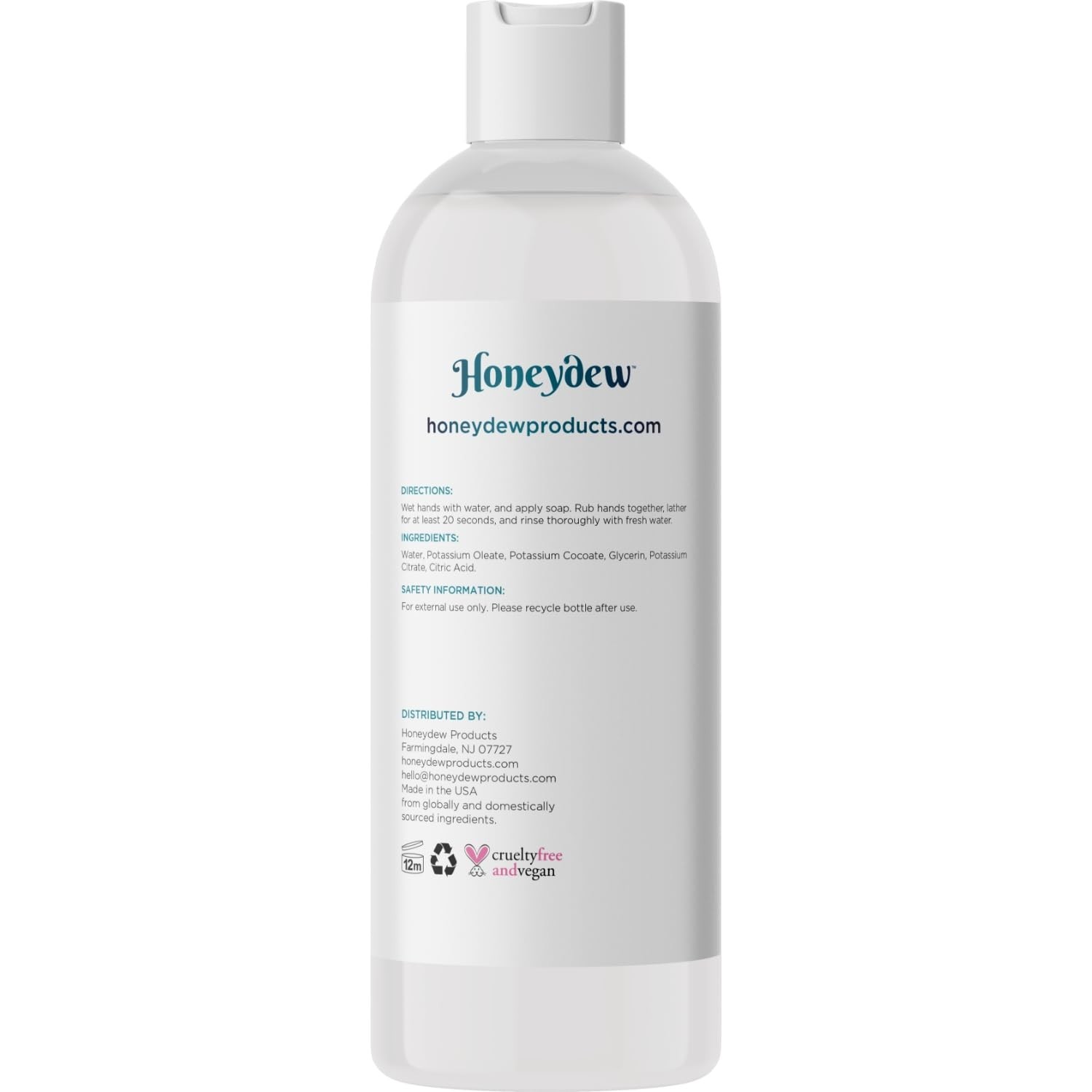 Organic Unscented Castile Soap – Gentle Cleanser for Hair, Face & Body (8oz)