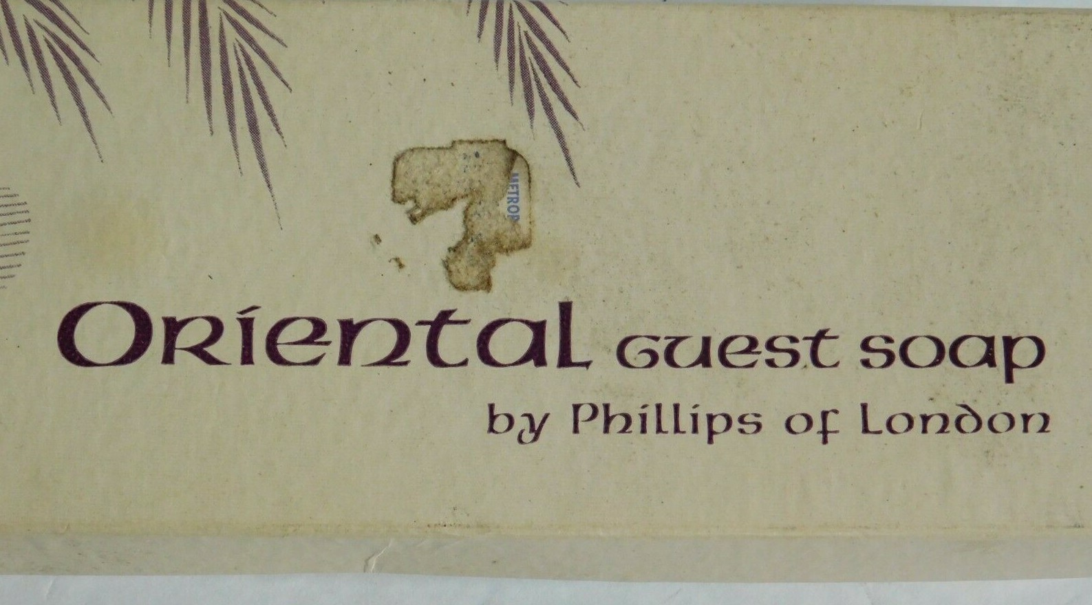 VTG 60’s PHILLIPS OF LONDON Oriental Guest Soap Vanity in open box unused READ