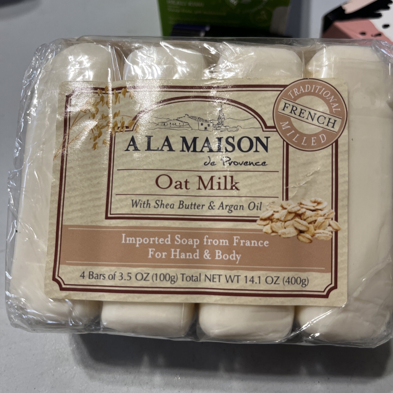 A La Maison Hand & Body Bar Soap – Oat Milk 4 in a pack