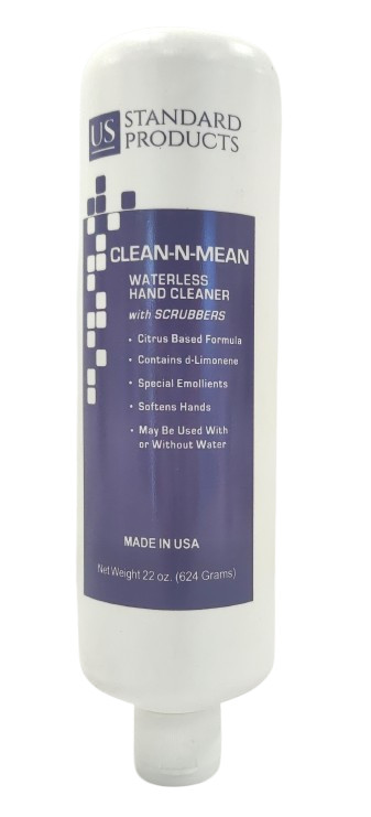 Lot of 12 22oz US Standard Products Clean-N-Mean Waterless Hand Cleaner 4969USP