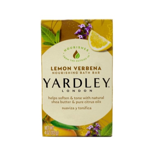 6 Pack Yardley Lemon Verbena With Shea Butter Bar Soap 4 Ounce Each