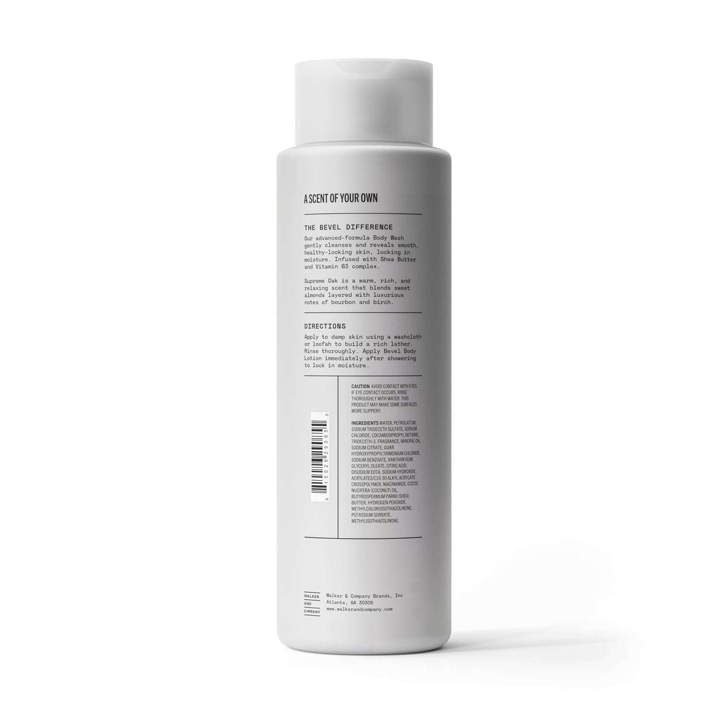 Bevel Moisturizing Body Wash for Men – Supreme 32 Fl Oz (Pack of 1), Black