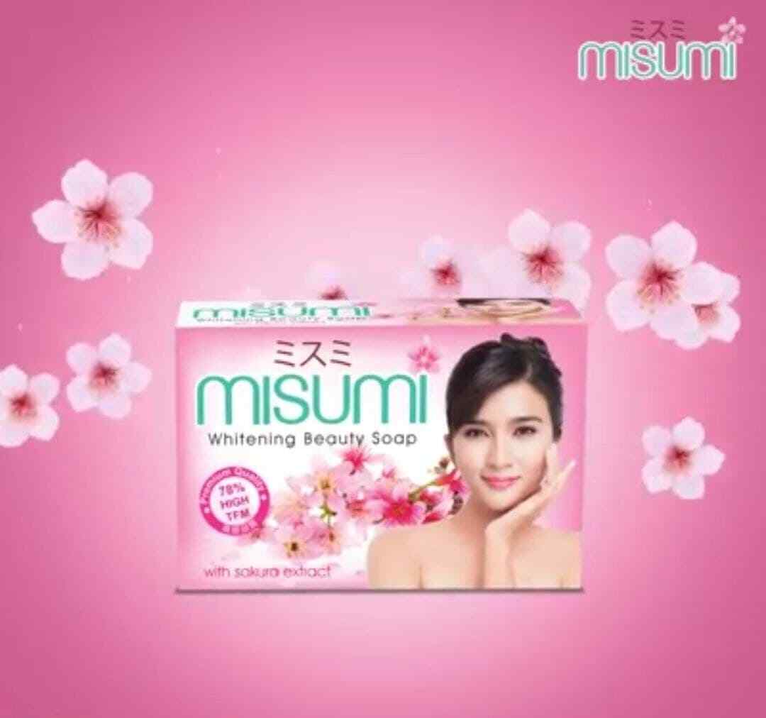 Misumi Soap Sakura Scent Skin Smoothing soften, silky skin beautiful bright skin