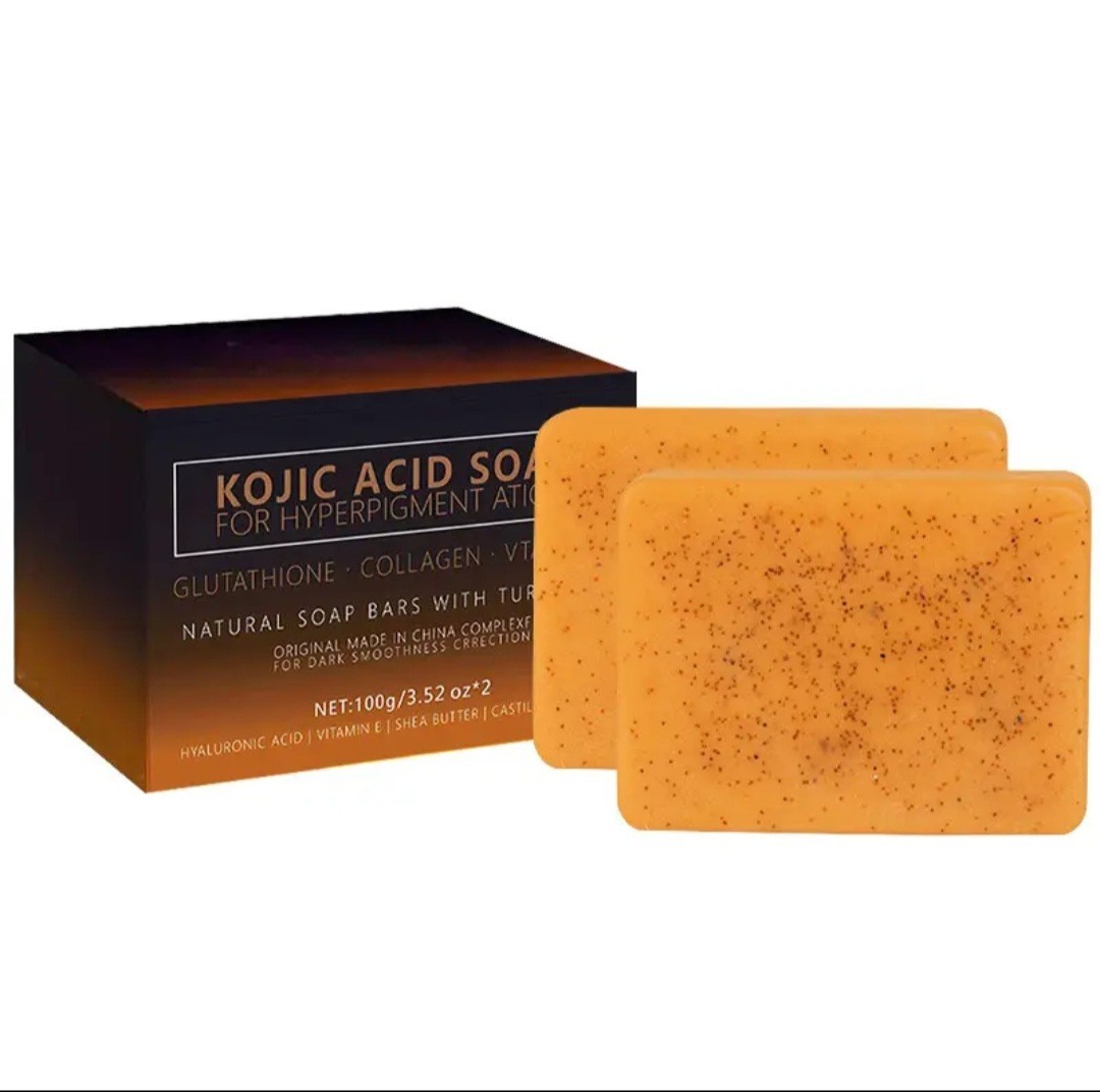 Kojic Acid Soap – Glutathione, Collagen, Vitamin C – Body & Face – 3.52oz 2 bar