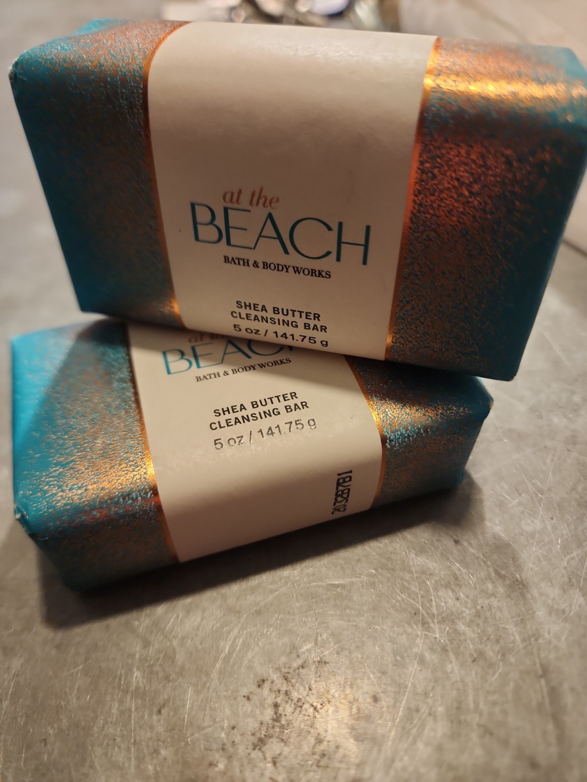 Lot Of 2 – Bath & Body Works AT THE BEACH Shea Butter Bar Soap