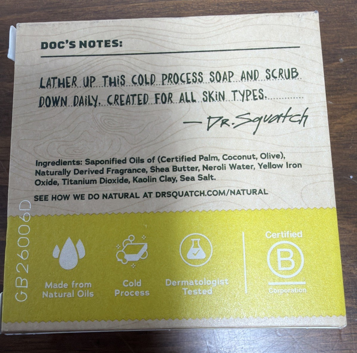 Dr Squatch Bar Soap Mixed Lot FATHER’S DAY Gift Lot of FIVE (5) Different