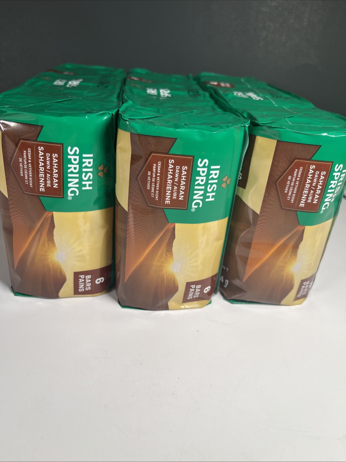 Irish Spring Saharan Dawn 3 Pack 6 Count Each Soap Bars Cedar And Vetiver