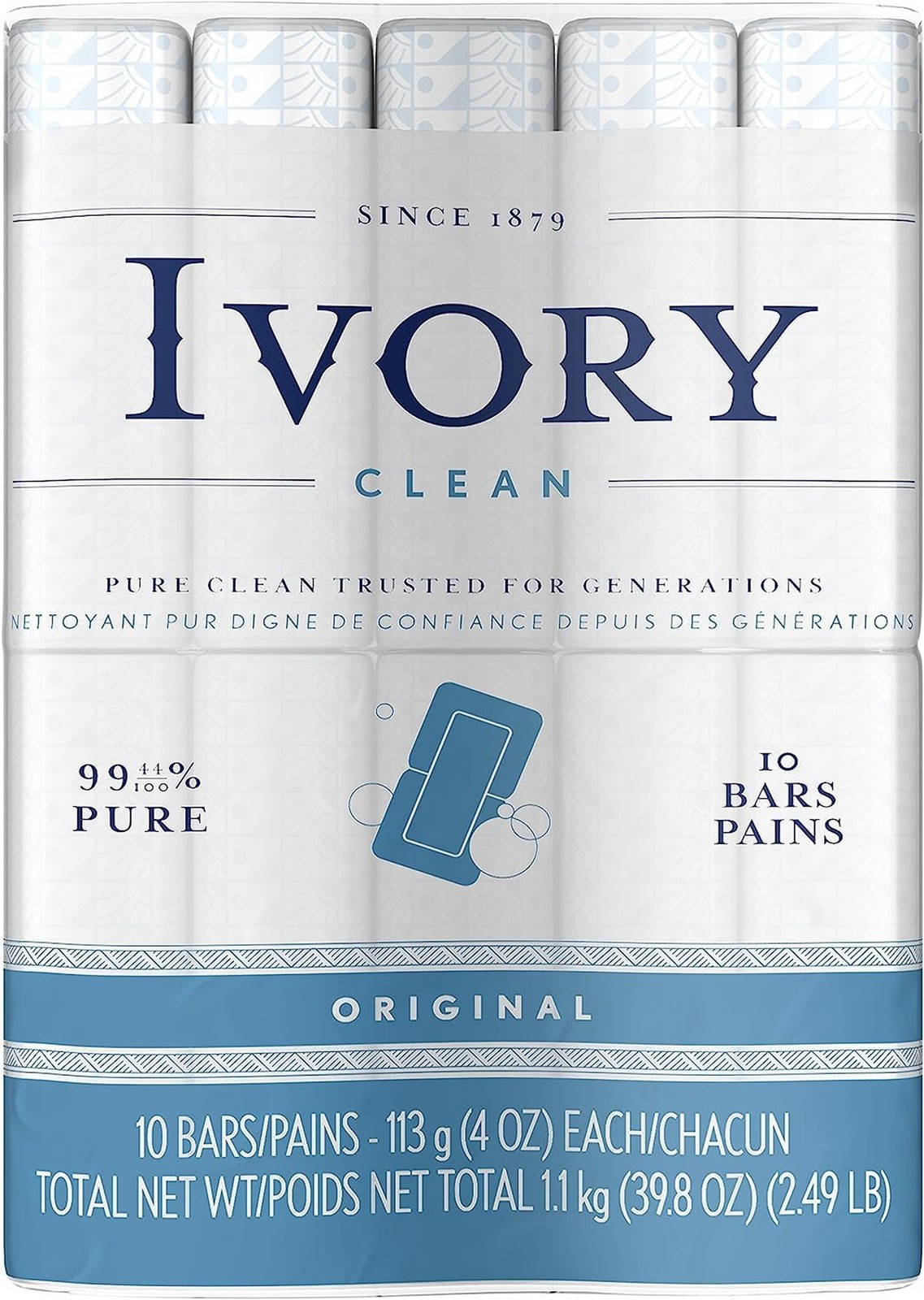 Ivory Gentle Bath Bar Soap, Designed for Whole Family, 99.44% Pure Formula w/…