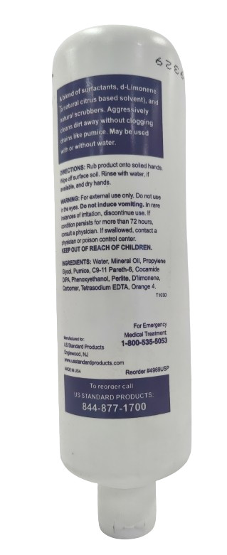 Lot of 12 22oz US Standard Products Clean-N-Mean Waterless Hand Cleaner 4969USP