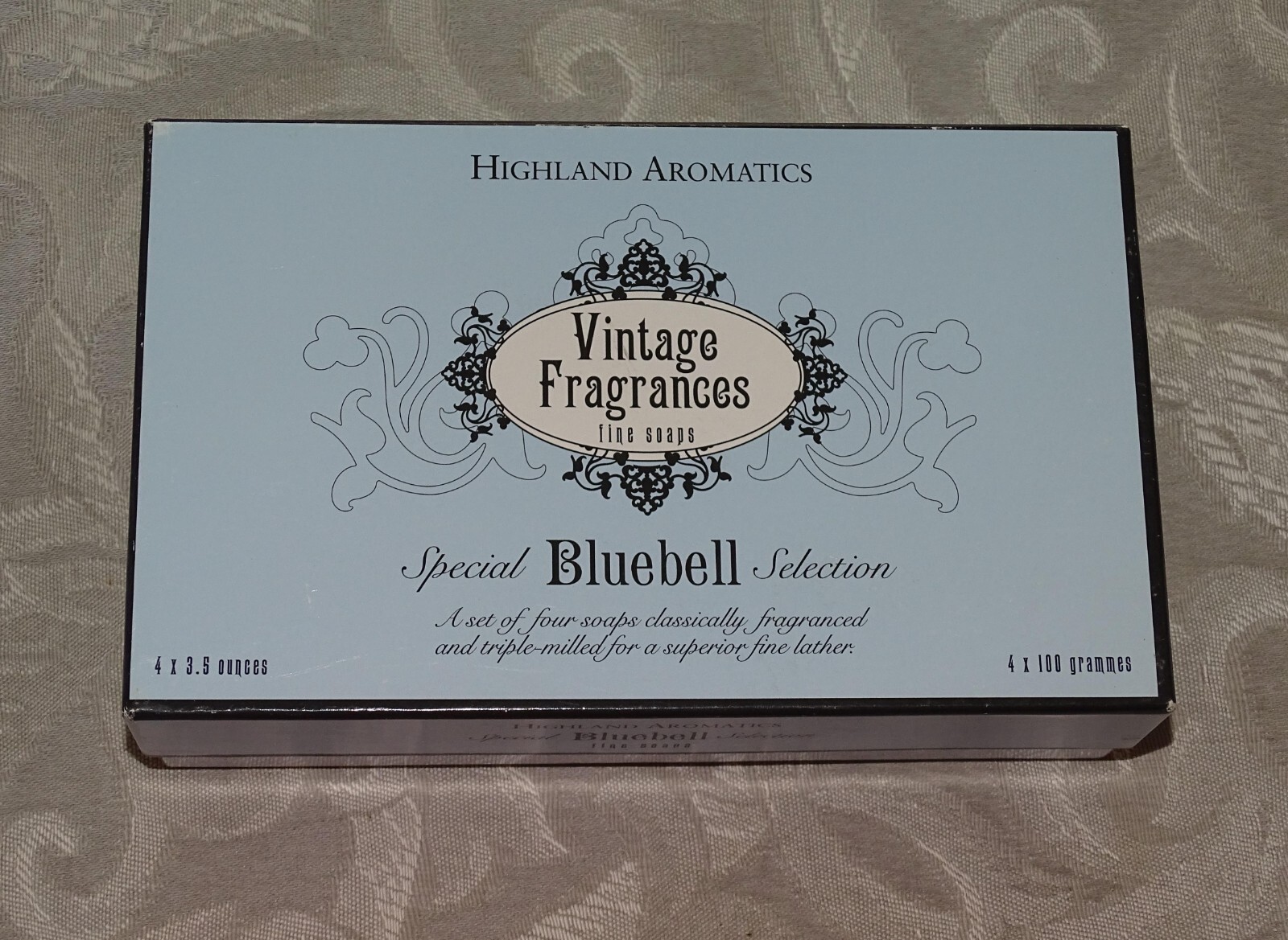 Highland Aromatics Special Bluebell Selection Triple Milled 4 Fragrant Soap Bars