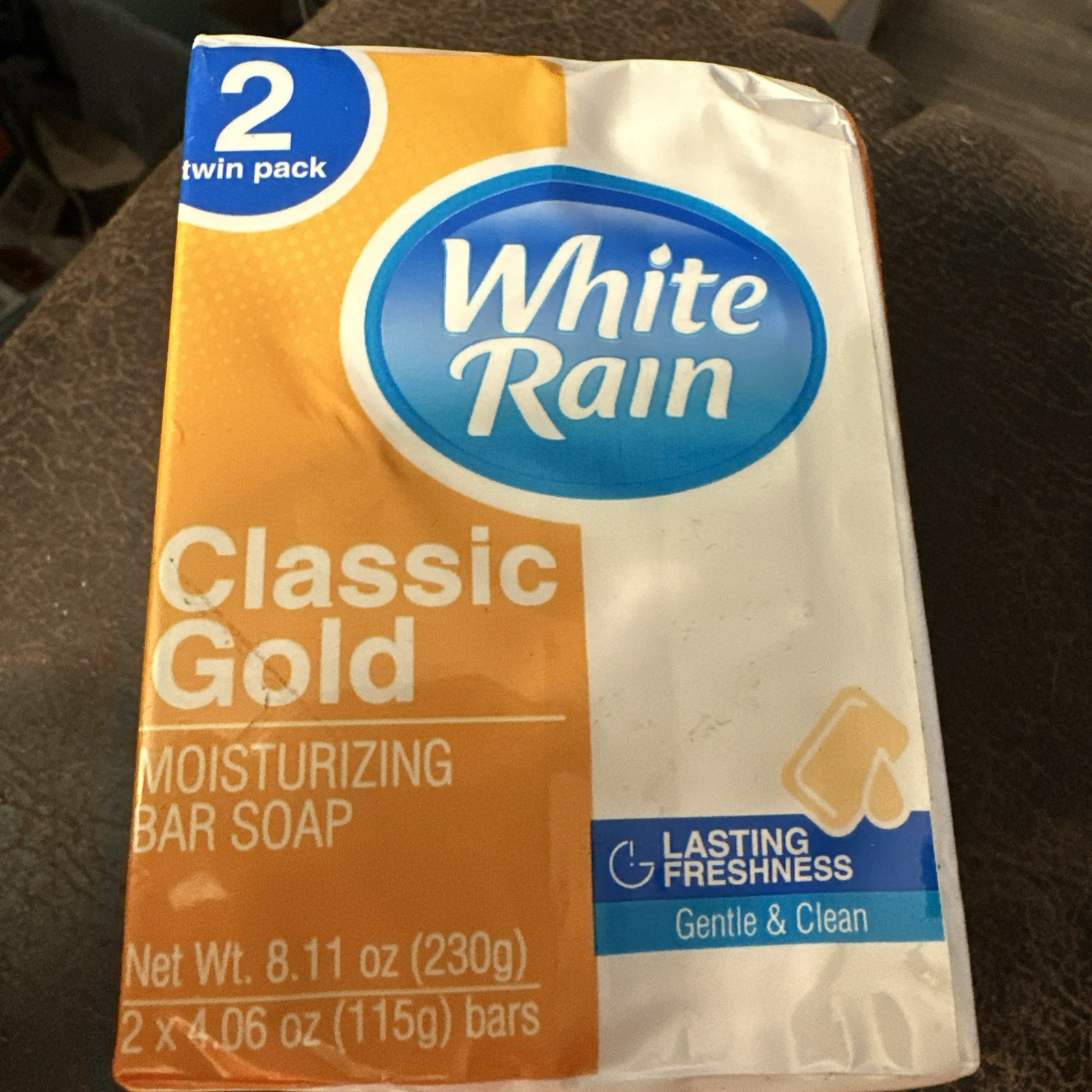 2pk White Rain Classic Gold Bar Moisturizing Bar Soap 2 Bars
