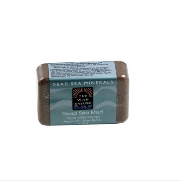 One With Nature Argan Oil & Shea Butter Dead Sea Mineral Mud Soap – 7 oz.