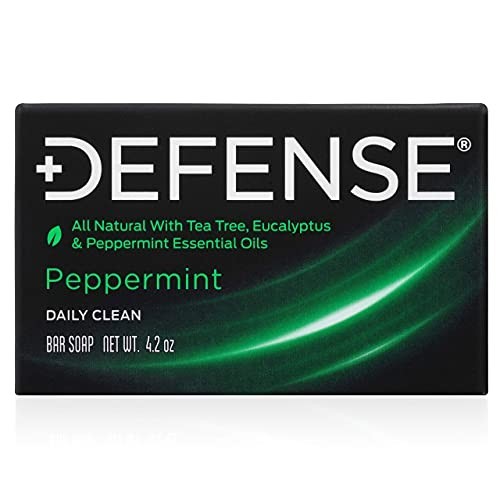 All Natural Peppermint Bar Soap Tea Tree Oil Eucalyptus Body Wash Athletes Gym