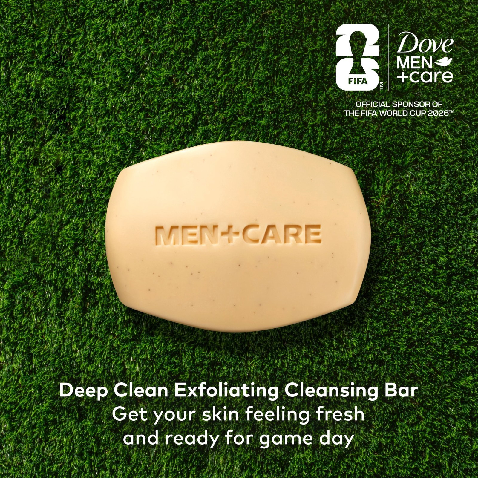 (2 Pack) Dove Men+Care FIFA Deep Clean Bar Soap 8 Bars 3.75 oz Nourishing Skin