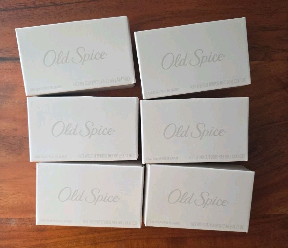 6 Pack Old Spice Swagger Deodorizing Soap Bars 3.17 oz Each New