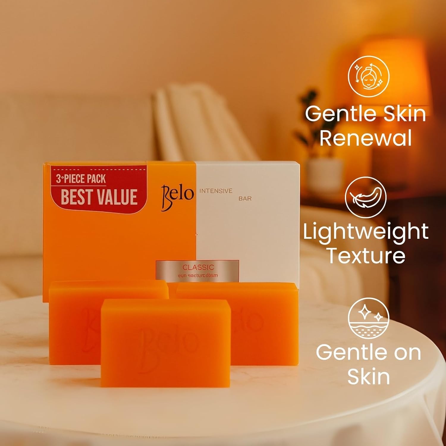 Belo Essentials Intensive Cleansing Bar Soap with Tranexamic Acid | Gentle Daily