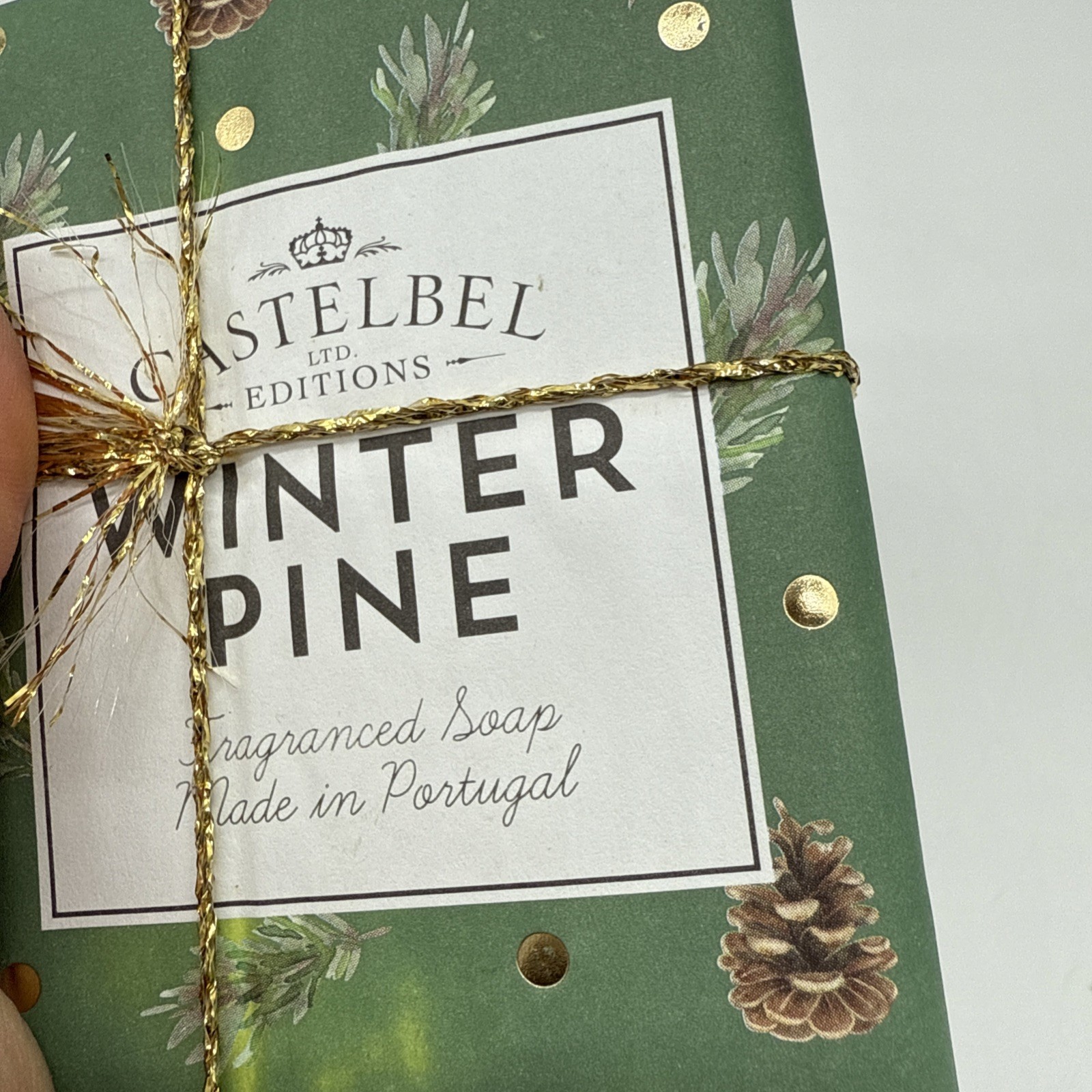 2 Pack Castelbel Winter Pine Bar Soap — Made in Portugal (200g / 7oz Each)