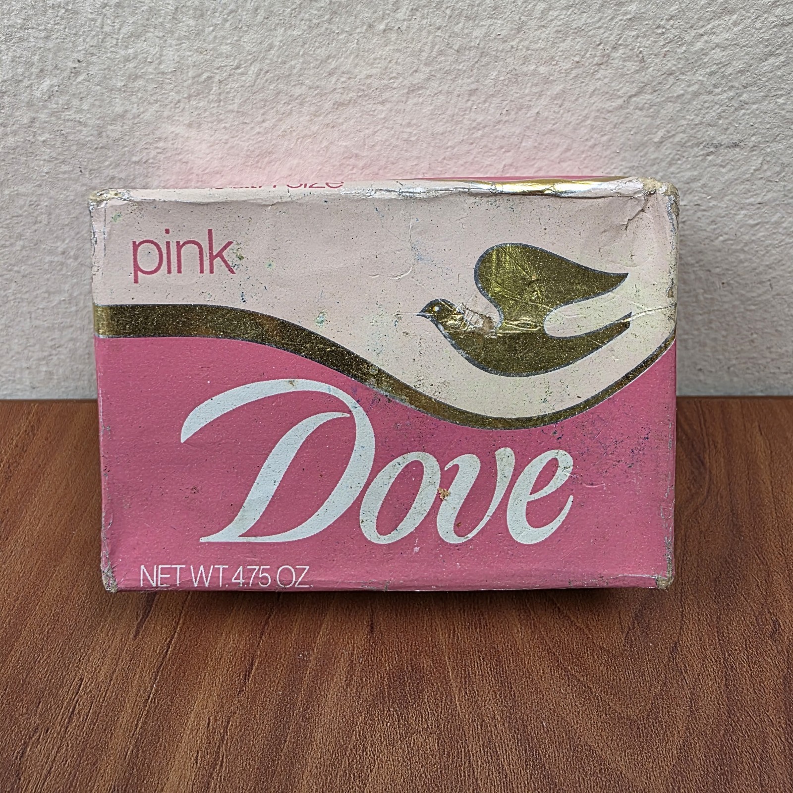 Lot of 3 Vintage Pink Dove Bath Size Soap Bars 1/4 Moisturizing Cream NOS