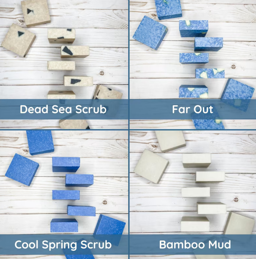 12 Bar Handmade Mens Soap Gift Set Masculine Scent Bath Soap Bundle