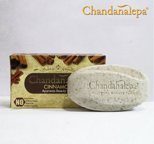 New Chandanalep Ayurveda Natural Cinnamon Herbal Beauty Soap Germ Killing SOAP