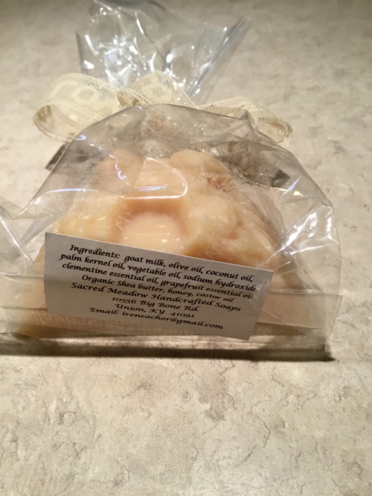 Beehive Shaped Goat Milk Soap w Love Gift Ribbon from Rabbit Hash KY NEW IN PKG