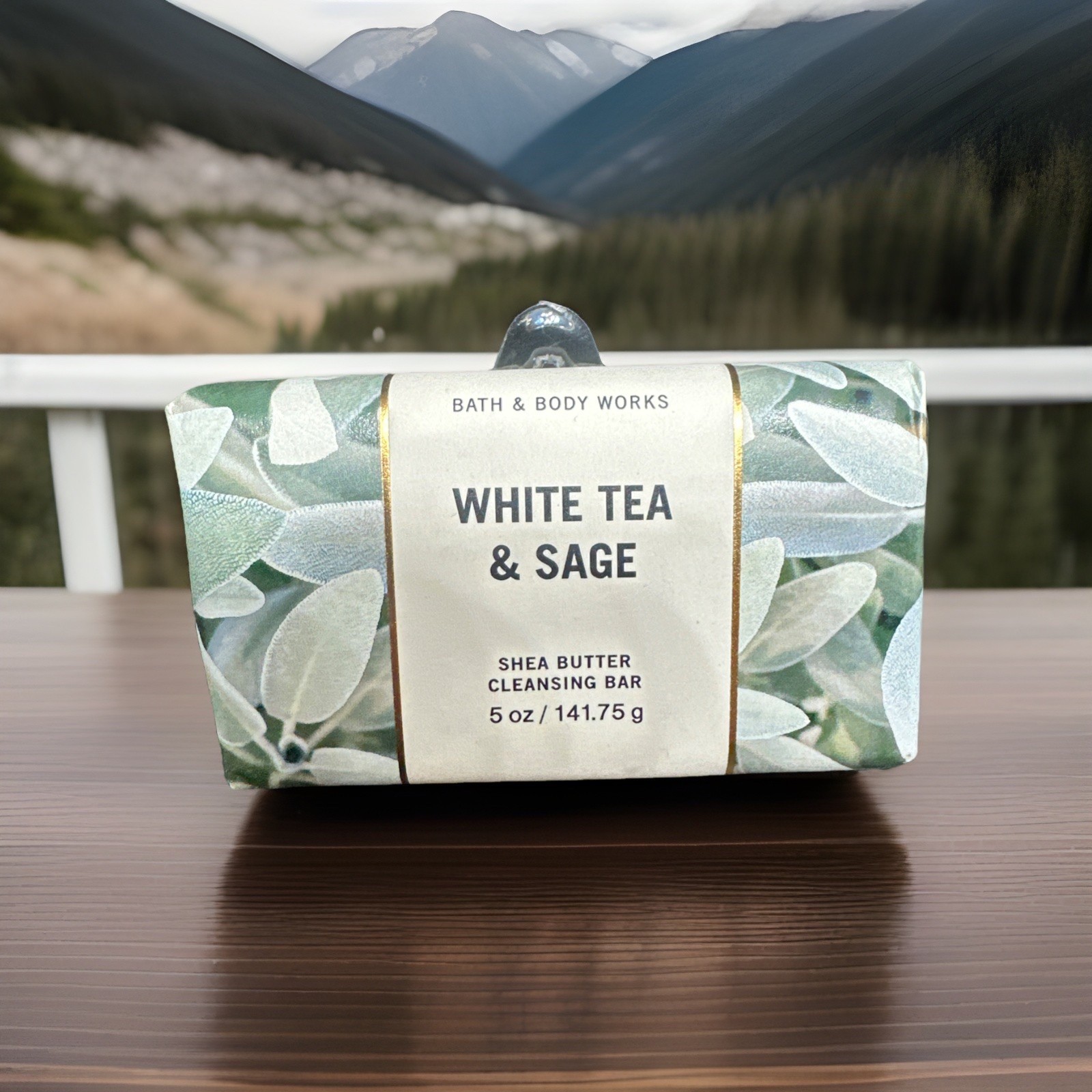 Bath & Body Works Cleansing Bar Soap “White Tea & Sage” Shea Butter 5 oz